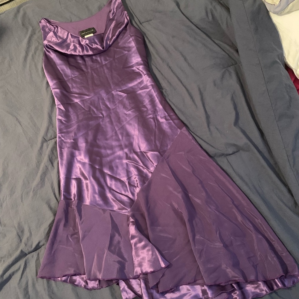 Purple “Connected” size 12 asymmetrical dress